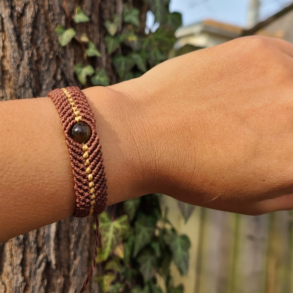 Handmade Bohemian Macrame Bracelet - Picture 2 of 8